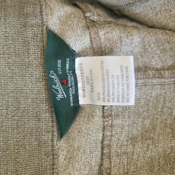 WOOLRICH | Beige Corduroy Bootcut Pants – Women’s Size 14 - Picture 7 of 7